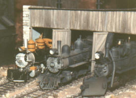 Steam locomotives at Sierra Scale Models